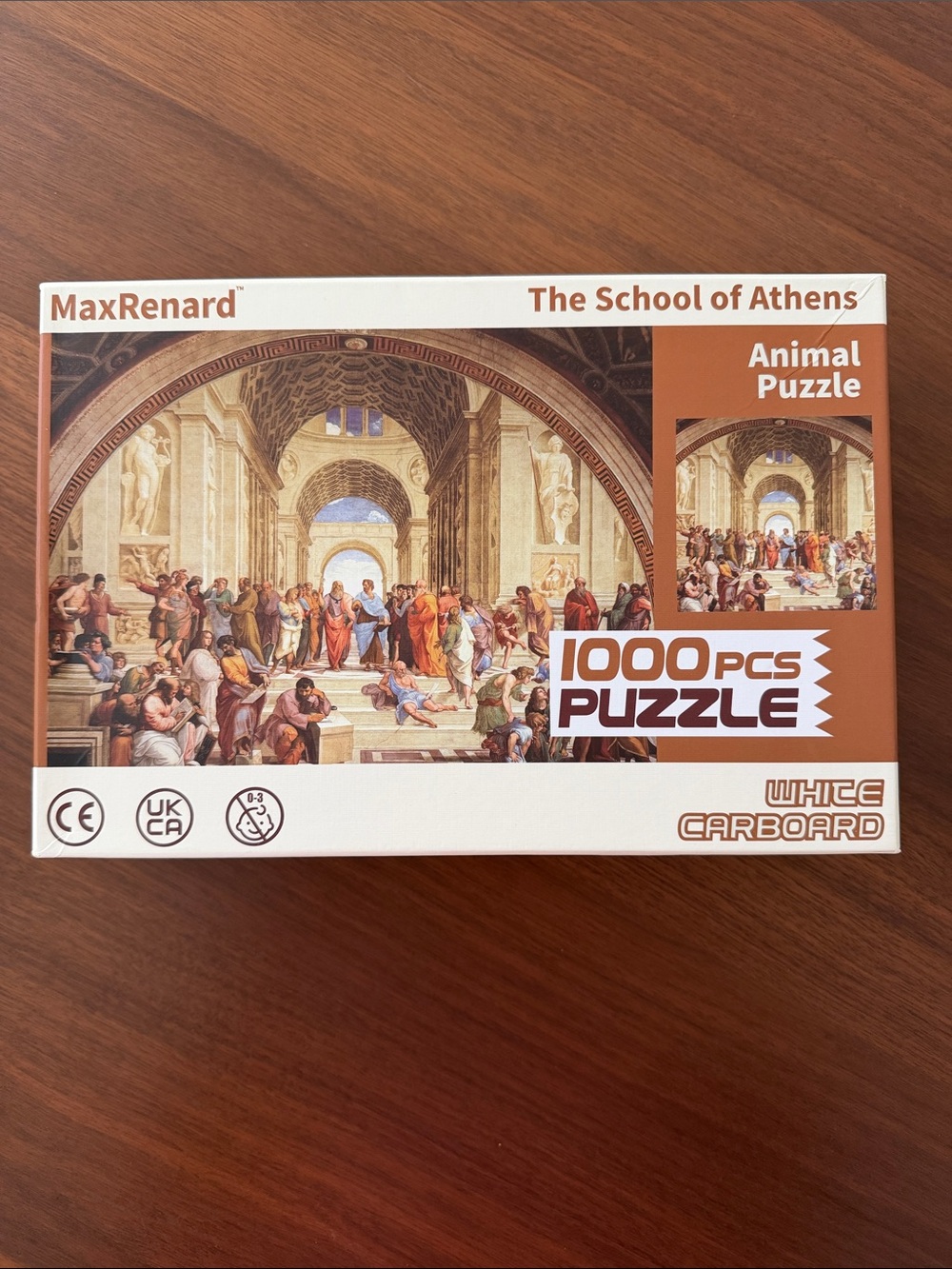 MAX RENARD The School of Athens 1000-Piece Puzzle NEW